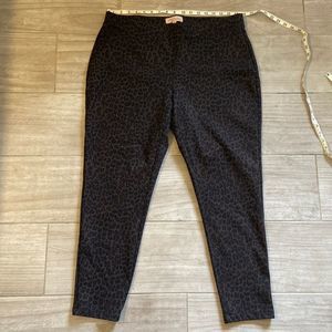 Philosophy black and brown animal print leggings women’s size 2X